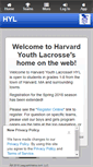 Mobile Screenshot of harvardlax.org