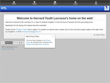 Tablet Screenshot of harvardlax.org